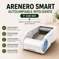 Arenero Smart para gatos autolimpiable inteligente WIFI con App y Sensor de Seguridad