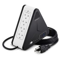 Estabilizador Regulador de Voltaje Power Lite Simetric PLI-1111U 1100VA 500W 8 Tomas USB Type-C