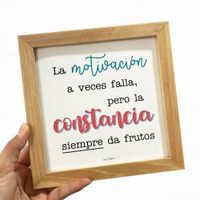 Cuadro LA CONSTANCIA Casa Pizarro 17 x 17 cm marco de madera