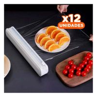 Pack12 Utensilio Dispensador para Film y Papel Aluminio Uso Diario YPapel Regalo