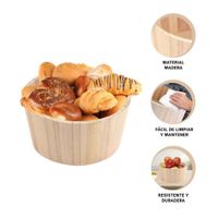 Contenedor de Madera Circular 20x10cm para el Balcon Chic con mucha Clase YLigas Regalo