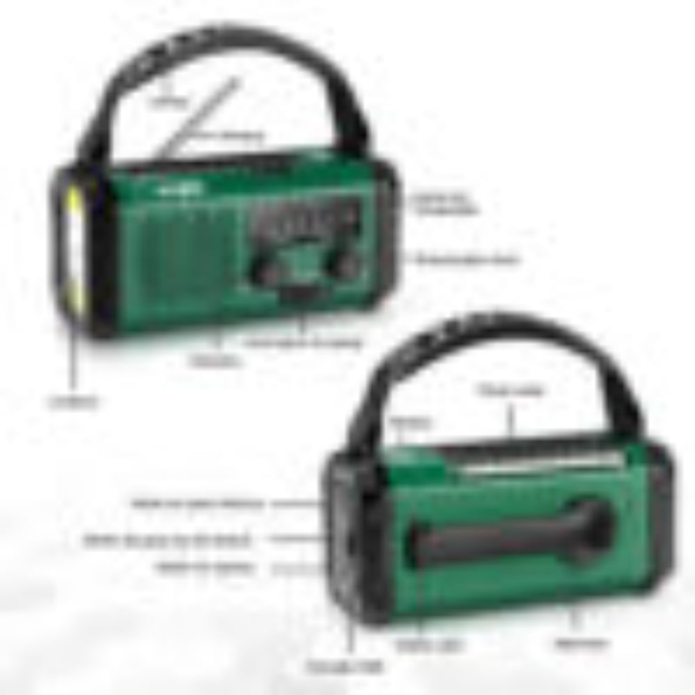 Radio-Linterna de Emergencia Multifunción 10000mAh