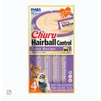 Churu Snack Cremoso Hairball Control Para Gatos - Atún - 4 TUBOS
