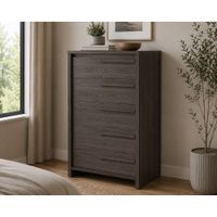 Cómoda Moderna Yvie 5 Compartimientos Ventitas Home Coñac