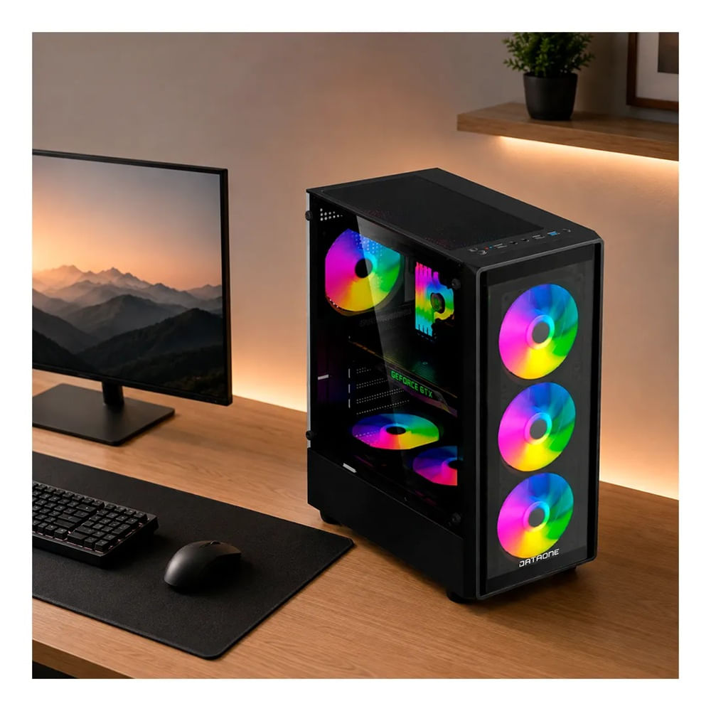 Case Gamer Atx Dataone Zigma G02 Vidrio Usb 3.0 Sin Fuente