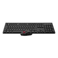 KIT TECLADO MAS MOUSE INALAMBRICO RECARGABLE - NEGRO- HA-K662