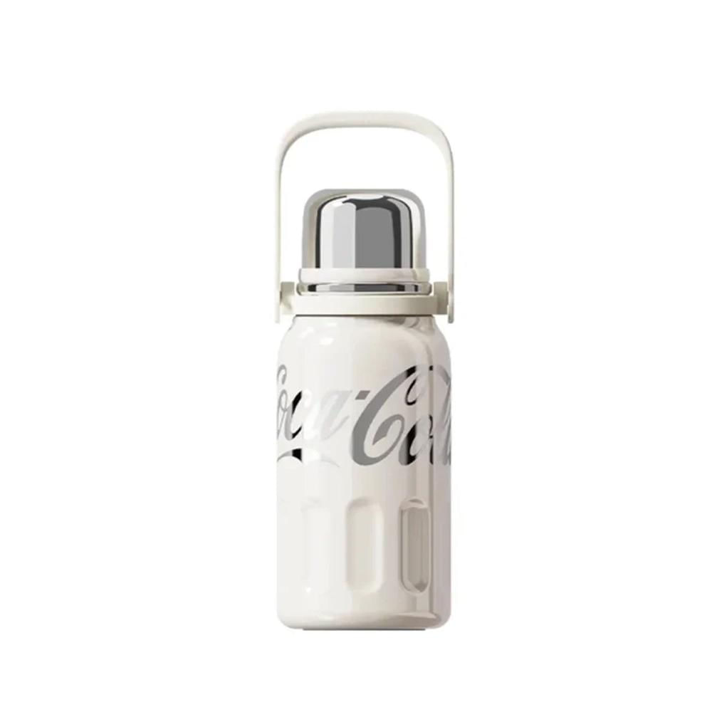 Termo deportivo CocaCola Blanco Estelar 800ml con Tapa Taza