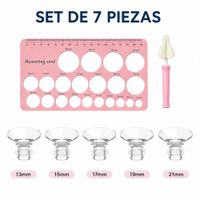 Set de Adaptadores de Pezón para Extractor de Leche manual o electrico 7 Piezas