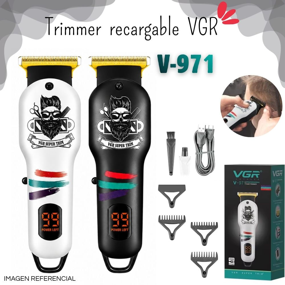 Trimmer Inalámbrico Recargable VGR V-971