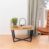 Mesa de Centro Industrial Oliviera Ventitas Home Macadamia