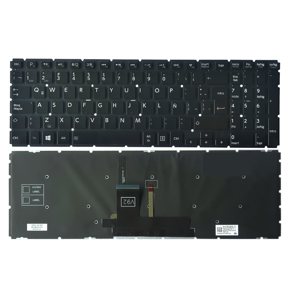 Teclado ORIGINAL TOSHIBA C55-C L55-C L55D-C L55DT-C L50-B L55W-C ESPAÑ