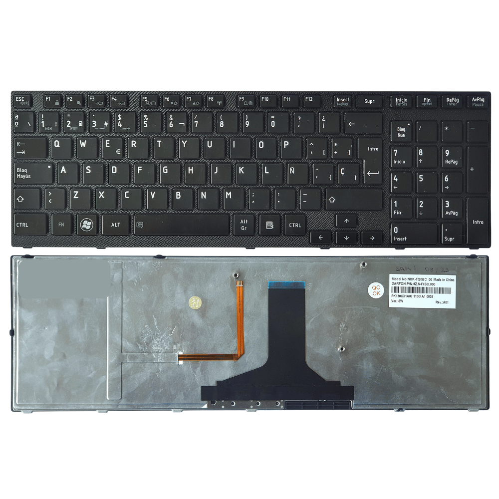 Teclado ORIGINAL TOSHIBA P770 P750 P755 P775 RETROILUMINADO
