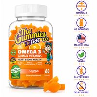 The Gummies Co. Para Niños Gomitas de Omega 3 60 Gomitas Naranja