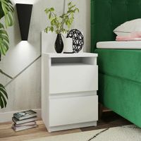 Mesa de Noche Ofelia Blanco R&R Muebles