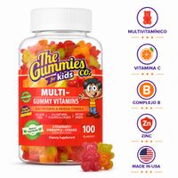 The Gummies Co Para Niños Gomitas Mega Multivitamínico Fresa y Piña