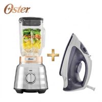 Combo Oster Licuadora BLSTPBRG 053 2 HP Y Plancha a Vapor Ligera GCSTBS3802