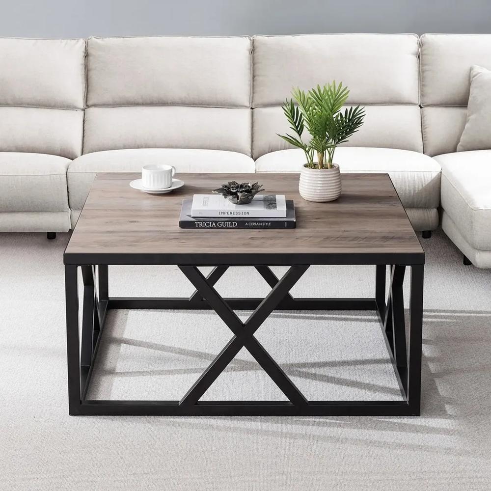 Mesa de Centro Industrial Teania Ventitas Perú Castaño