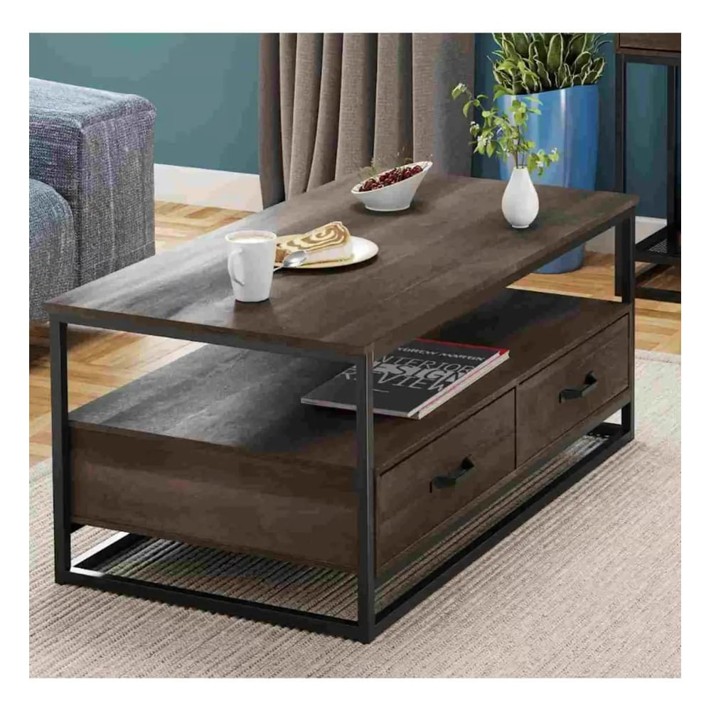 Mesa de Centro Industrial Tayce Ventitas Home Siena