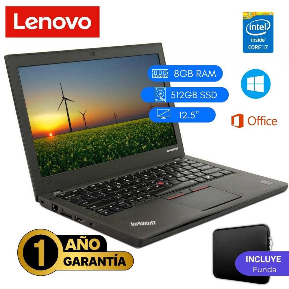 Reacondicionado Laptop  Lenovo ThinkPad X240 Core i7 4ta 8GB RAM 512GB SSD 12.5""