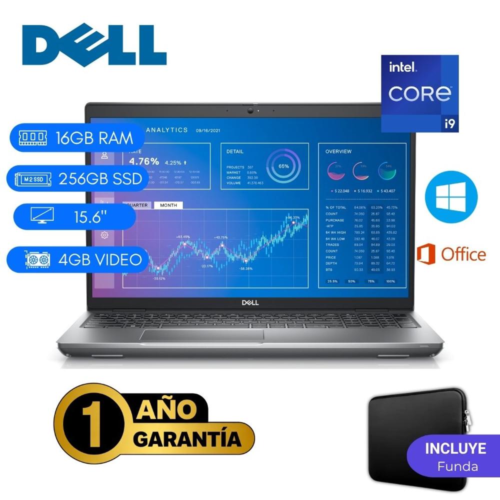Reacondicionado Laptop  Dell Precision 3571 Core i9 12va 16GB RAM 256GB SSD 15.6""