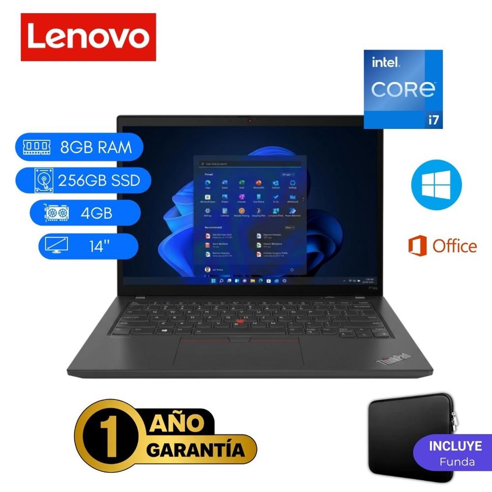 Reacondicionado Laptop  Lenovo ThinkPad P14s Core i7 11va 8GB RAM 256GB SSD 4GB Video 14""