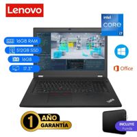 Reacondicionado Laptop  Lenovo ThinkPad P17 Gen 2 Core i7 11va 16GB RAM 512GB SSD 16GB Video 17.3""