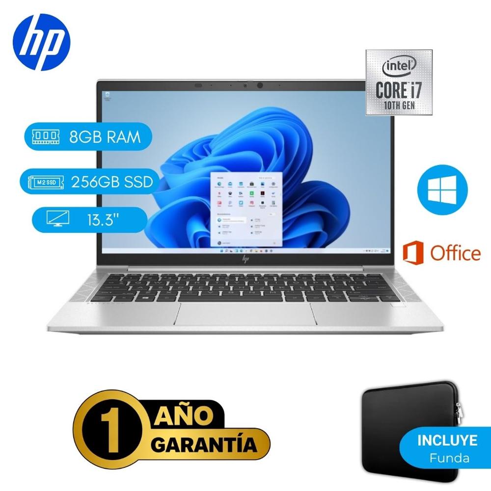 Reacondicionado Laptop  HP EliteBook 830 G7 Core i7 10ma 8GB RAM 256GB SSD 13.3""
