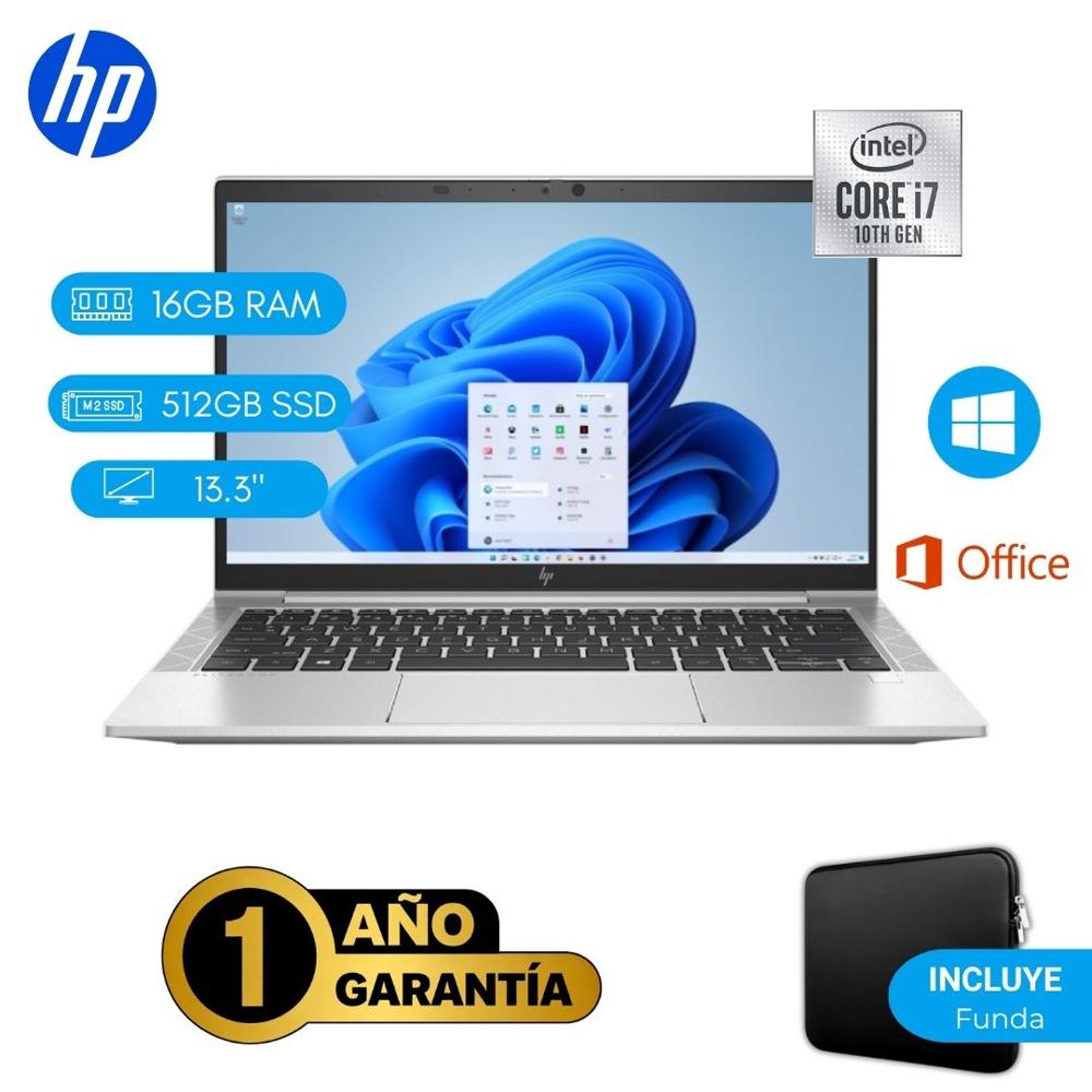 Reacondicionado Laptop  HP EliteBook 830 G7 Core i7 10ma 16GB RAM 512GB SSD 13.3""