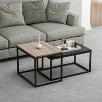 Mesa de Centro Kalina Ventitas Perú Espresso y Negro