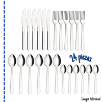 SET. Cubiertos TRAMONTINA x24 PZ Ace.Inox.