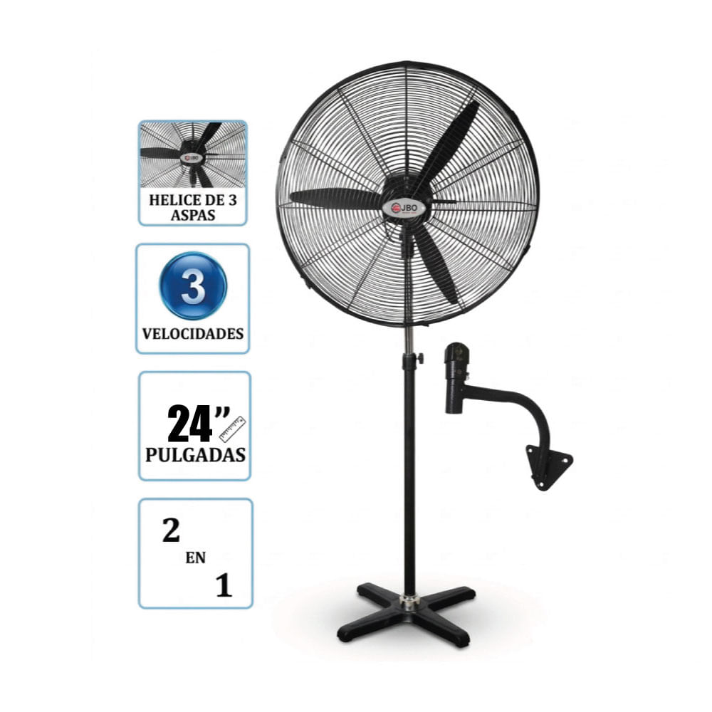 Ventilador Industrial JBO JB2421 2 en 1 24 Pulg. 150w