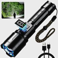 Linterna Táctica Led Largo Alcance 800 Metros Recargable