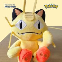 Peluche Meowth Pokemon 23cm Antialérgico