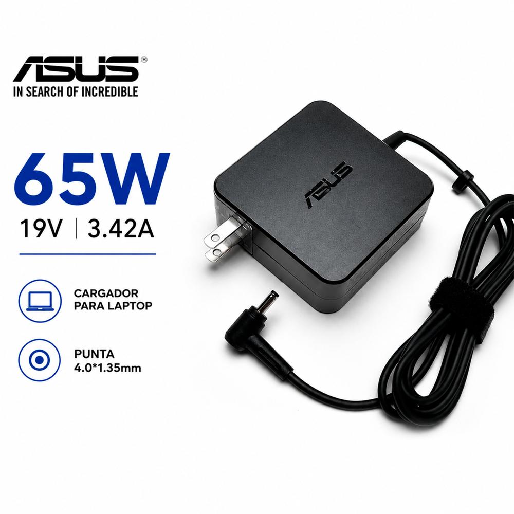Cargador ASUS 45W 19V 2.37A Punta 4.0x1.35mm para Laptop