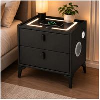 Mesa de Noche Inteligente Velador Smart Parlante Bluetooth Cargador Inalámbrico