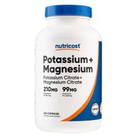 Citrato Potasio y Citrato Magnesio - Nutricost - 240 Capsulas