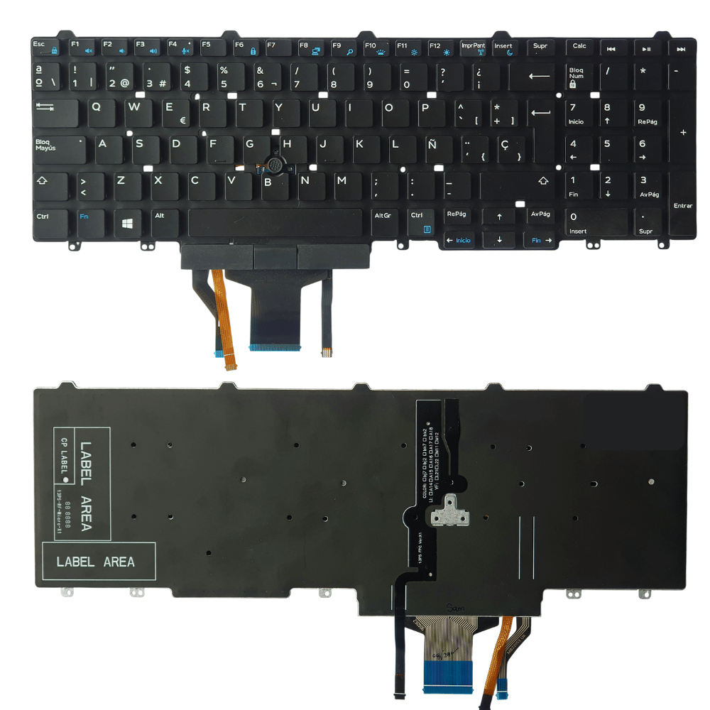Teclado Para Laptop Dell Latitude Dell Precision Iluminado Pointstick