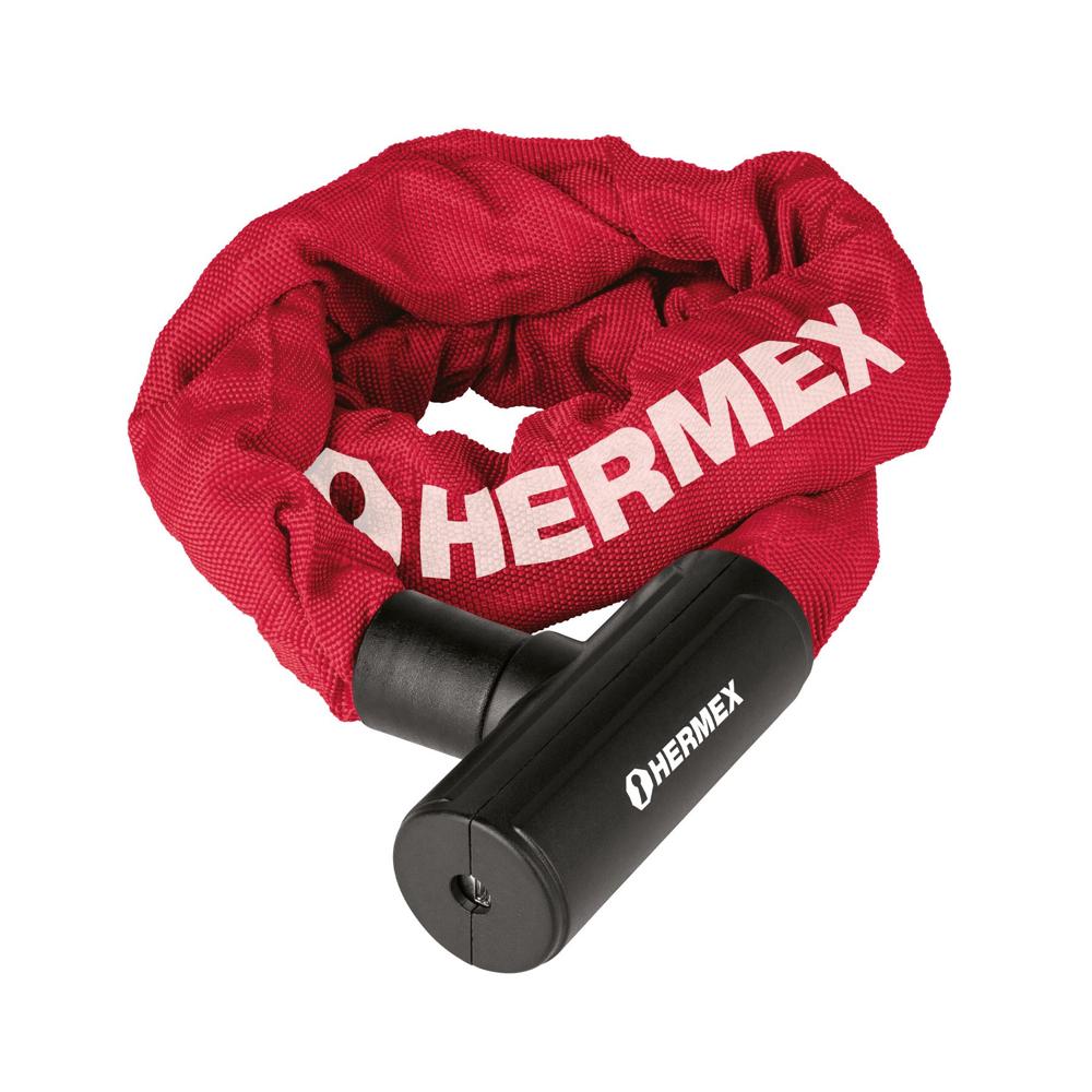 Candado con cadena forrada de 10 mm HERMEX