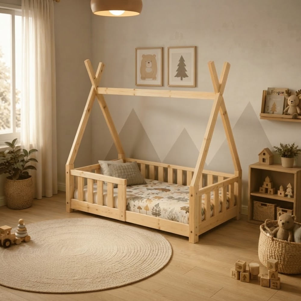 Cama Montessori Amaru Plaza y Media Movenda