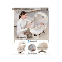 Mecedora de Bebe Musical Deluxe 2 en 1 Beige 2026