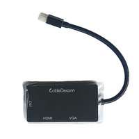 Adaptador Mini DisplayPort 3 en 1 de Thunderbolt a HDMI-DVI-VGA