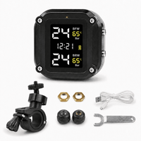 Medidor de Presión y Temperatura de Llantas para Moto con 2 Sensores TPMS