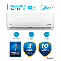 Aire Acondicionado Midea Split De 18000 BTU Inverter Frío Solo