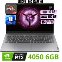 Laptop gamer  lenovo LOQ 15ARP10E AMD RYZEN 7 7735HS Ram 16GB SSD 512GB - 83S0001LLM