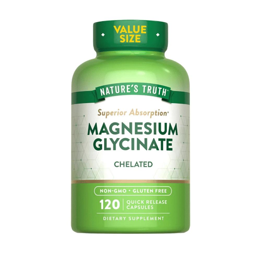 Nature's Truth Glicinato de Magnesio 200 mg 120 Cápsulas