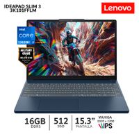 Laptop Lenovo IdeaPad Slim 3 15IRH10 C i7 13620H 16Gb Ram 512Gb SSD 15.3 WUXGA IPS  83K101FFLM