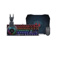 Kit Gamer Falcon 4 en 1: Teclado + Auricular + Mouse + Pad Mouse