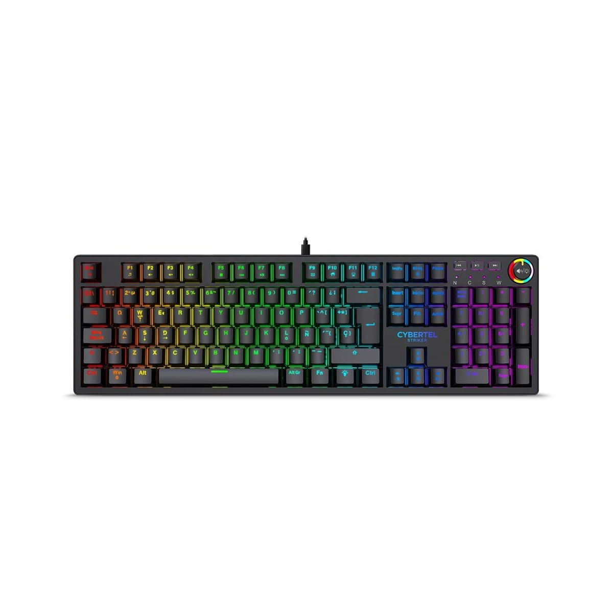 Teclado Gamer Mecánico Cybertel STRIKER CBX K1000