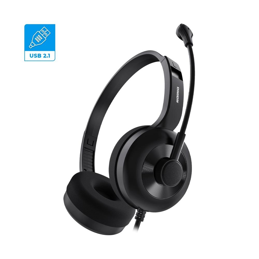 AUDIFONOS USB MICRONICS LOTUS BOTON MUTE