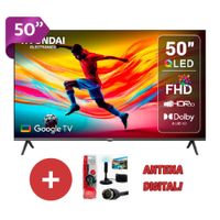 TELEVISOR SMART TV HYUNDAI QLED 50 PULGADAS HYLED5027QFG MAS Antena Digital